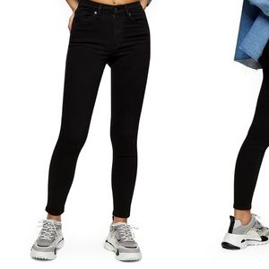 Jamie high waist black jeans from top shop